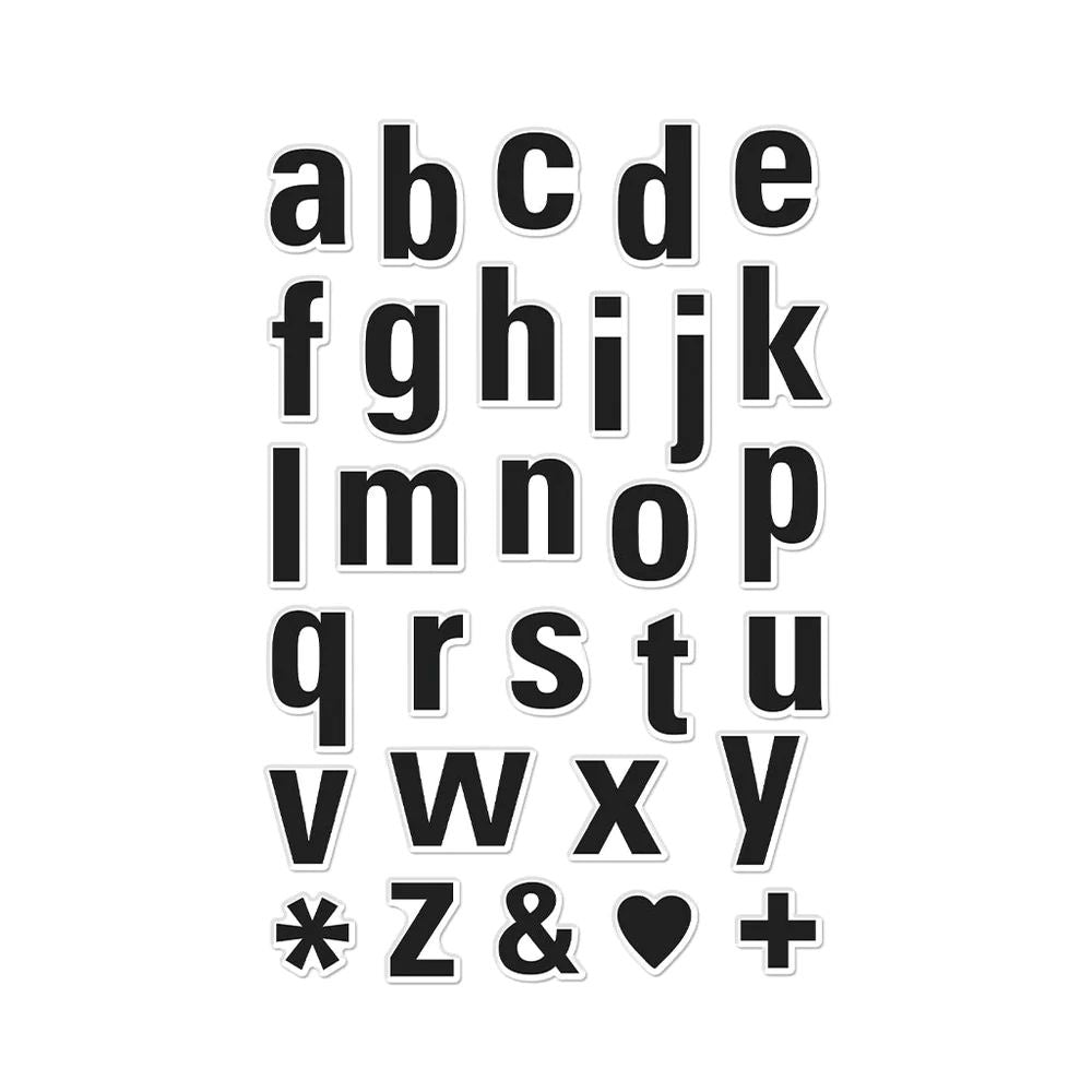 Hero Arts CM693 Luggage Lowercase Alphabet