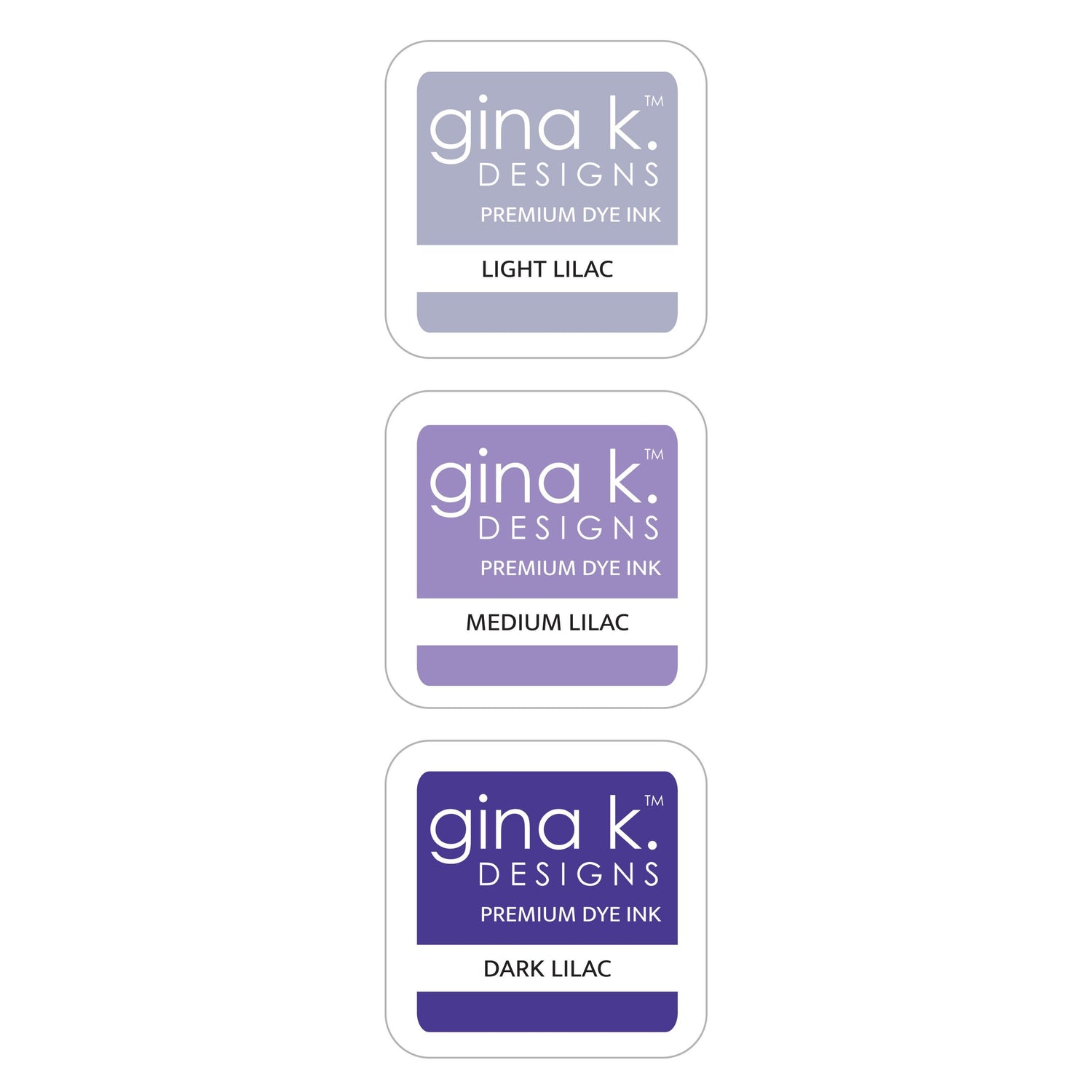 Gina K Designs Color Companions INK CUBE SET- Lilac