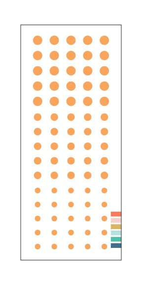 Concord & 9th ENAMEL DOTS: Clementine