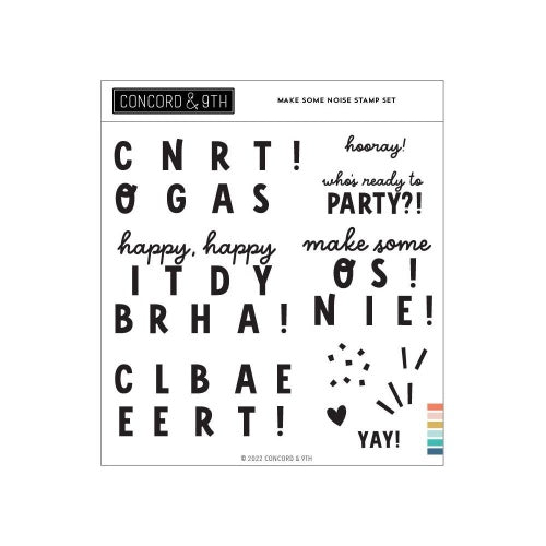 Concord & 9th Clear Stamps 6"X6" Make Some Noise
