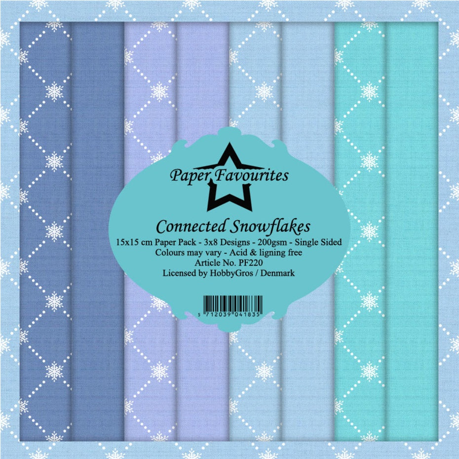 Paper Favourites Connected Snowflakes 6x6 Inch Paper Pack (PF220)