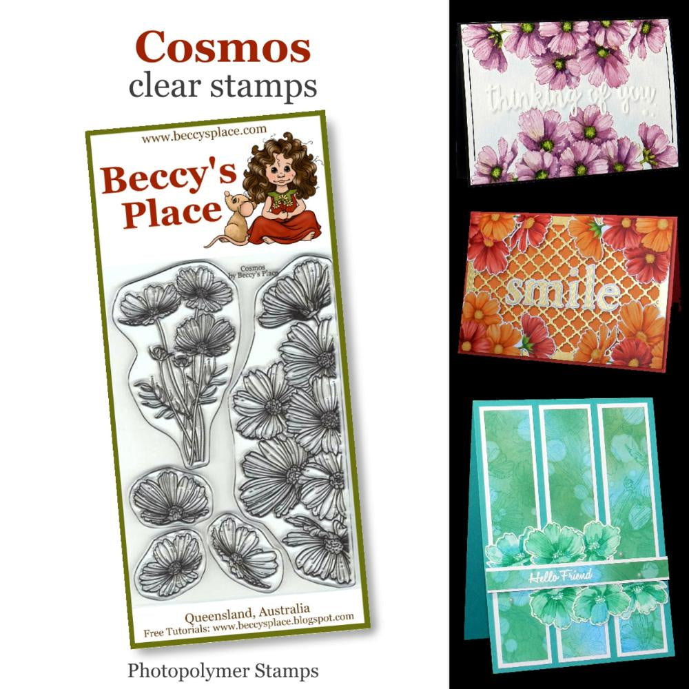 Beccy's Place Cosmos clear stamps