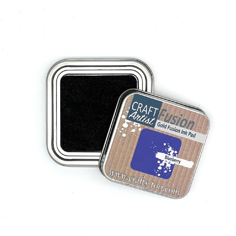 Craft Artist Gold Fusion Ink Pads-Blueberry