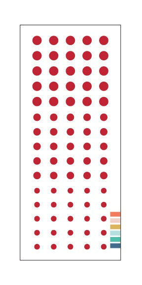 Concord & 9th ENAMEL DOTS - Cranberry