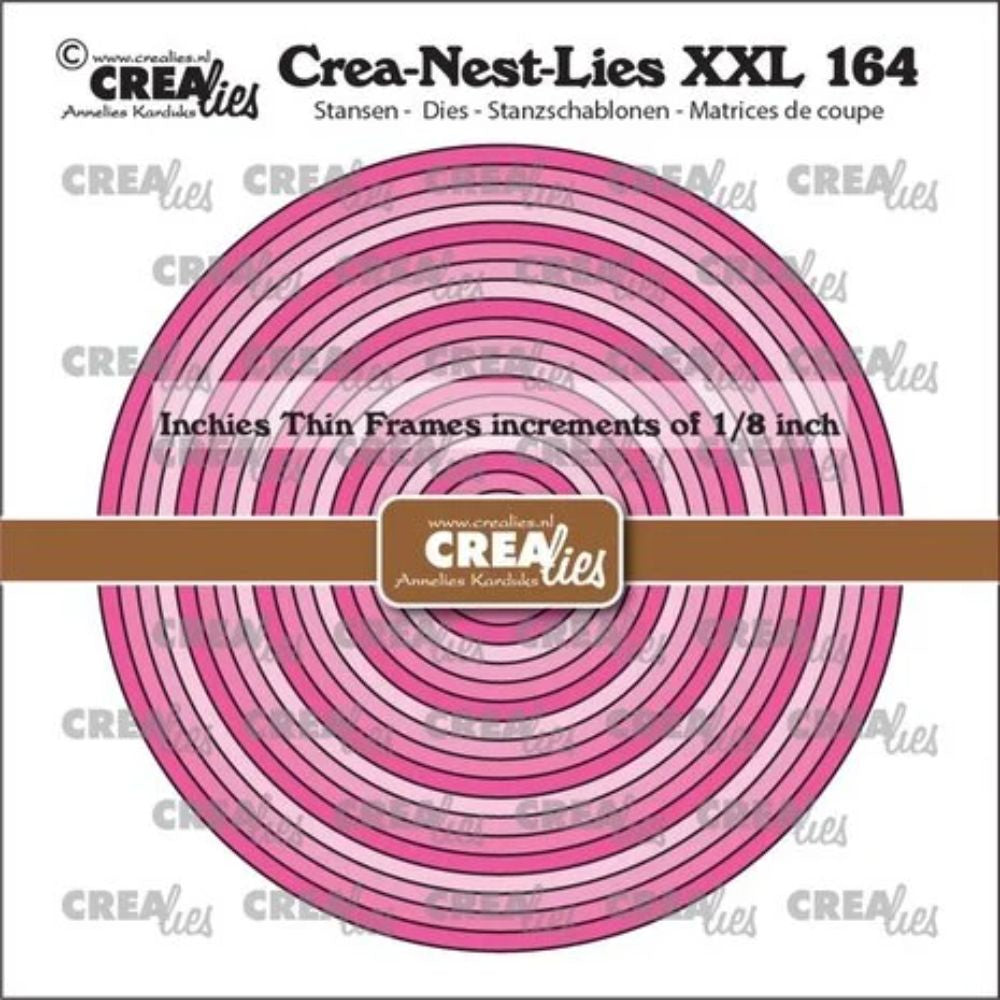 Crealies Crea-Nest-Lies XXL Dies No. 164 Inchies Circles Thin Frames (CLNestXXL164)