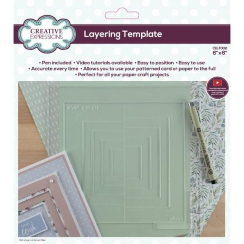 Creative Expressions Layering Template 6 in x 6 in