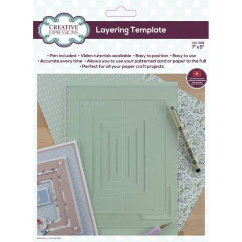 Creative Expressions Layering Template 7 in x 5 in