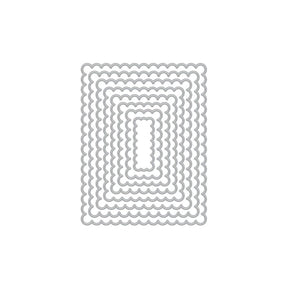 Hero Arts DF124 Scalloped Rectangles Infinity Dies - Auzz Trinklets N Krafts