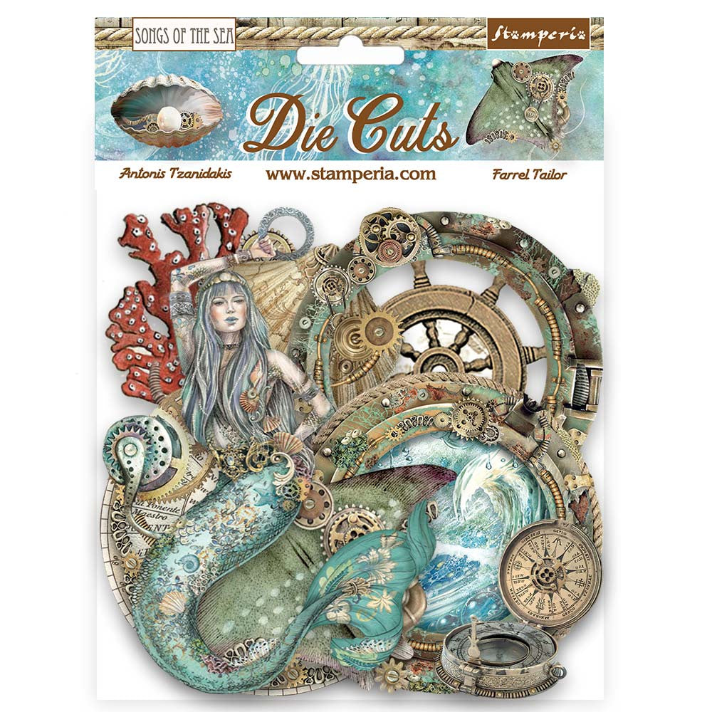 Stamperia Die cuts assorted - Songs of the Sea creatures