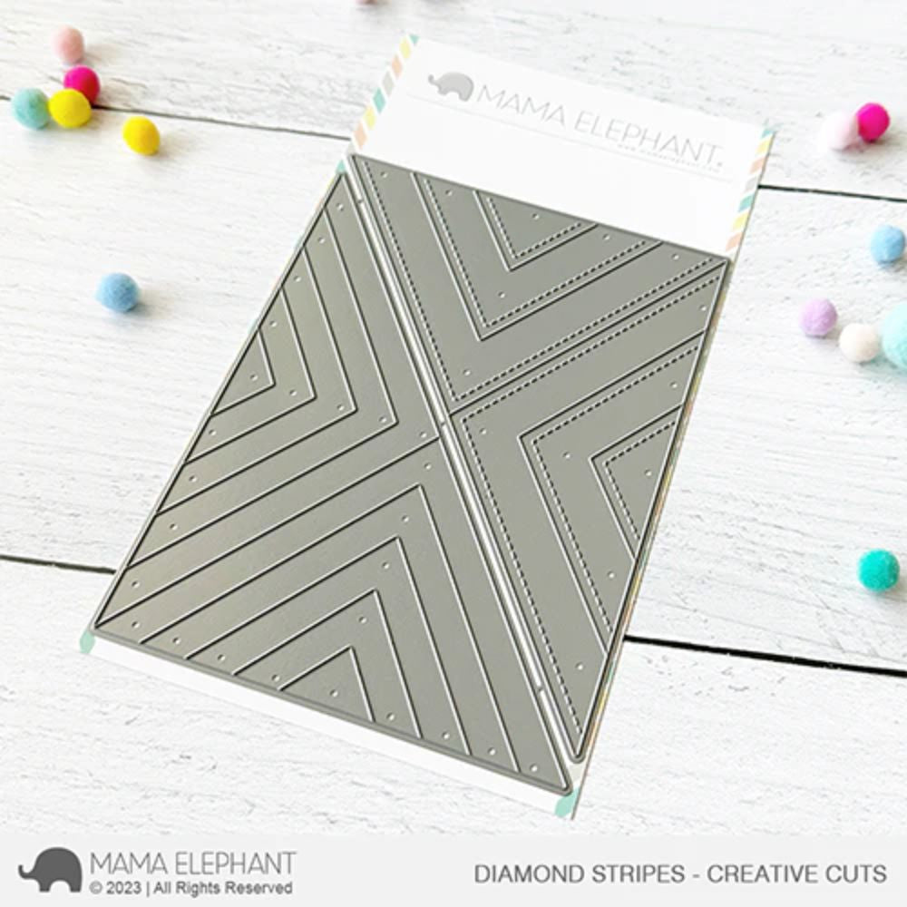 Mama Elephant Diamond Stripes - Creative Cuts