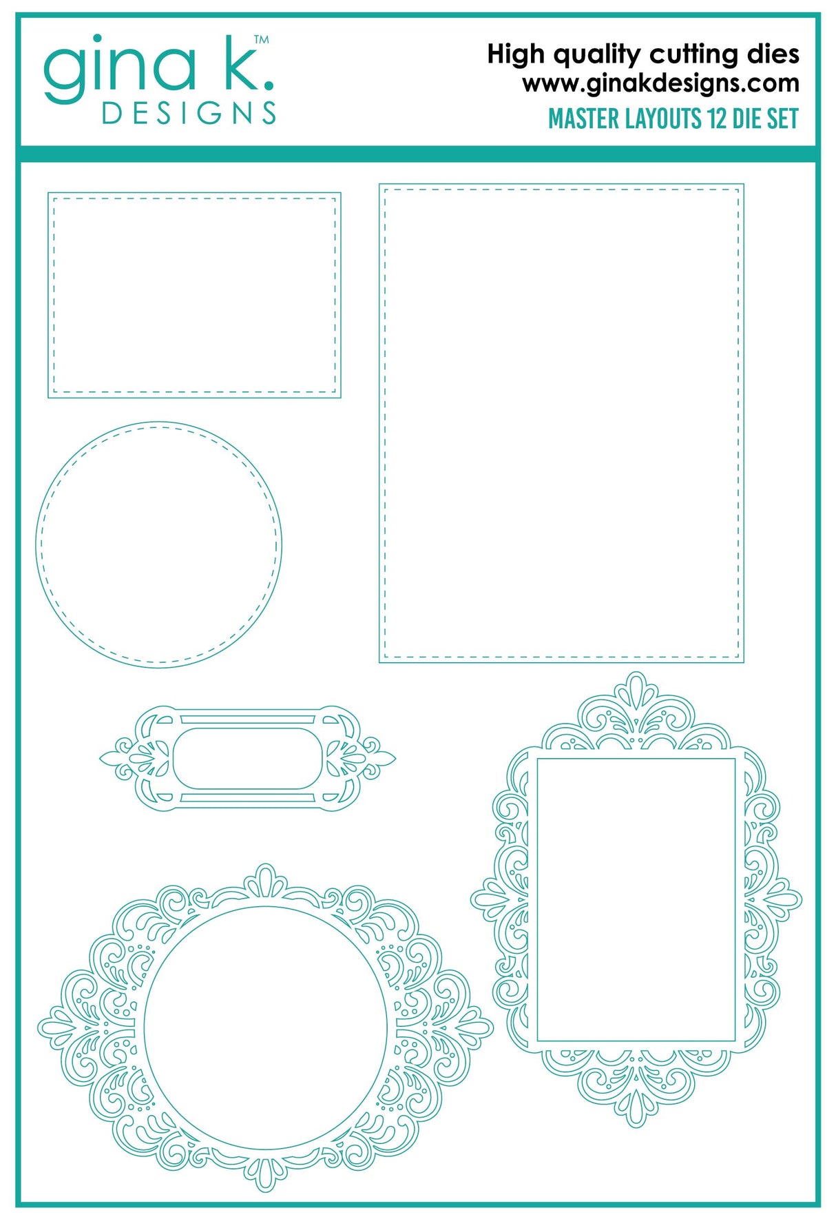 Gina K Designs DIE- Master Layouts 12