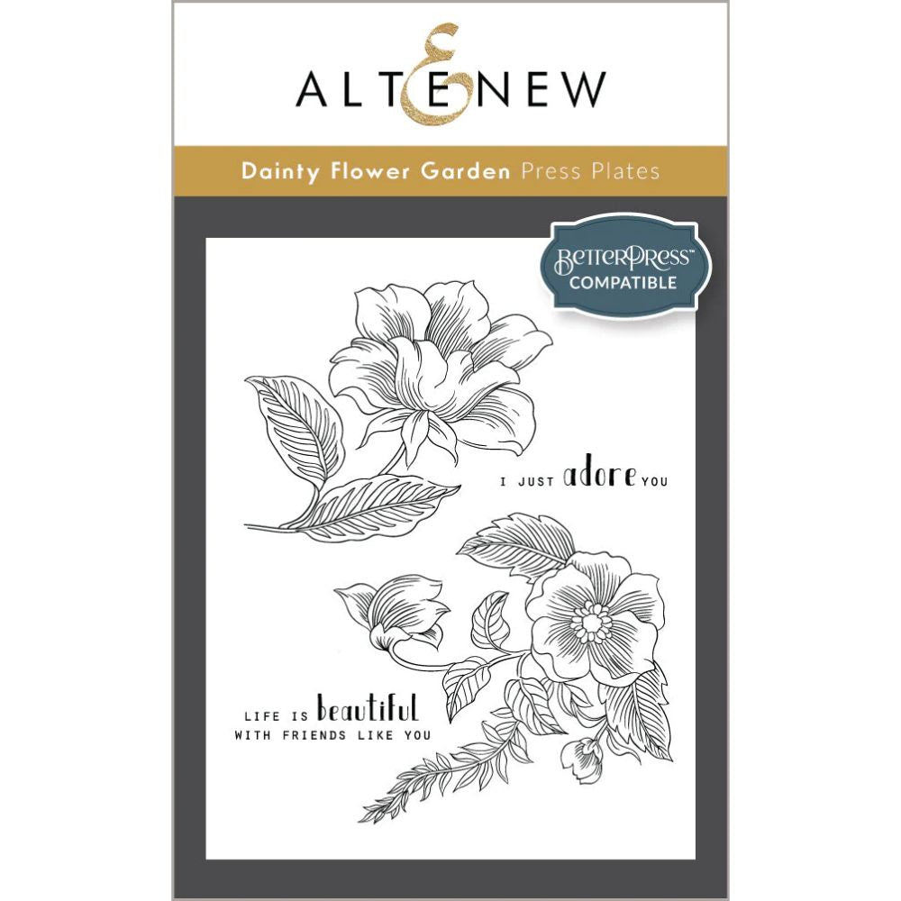 Altenew Dainty Flower Garden Press Plates