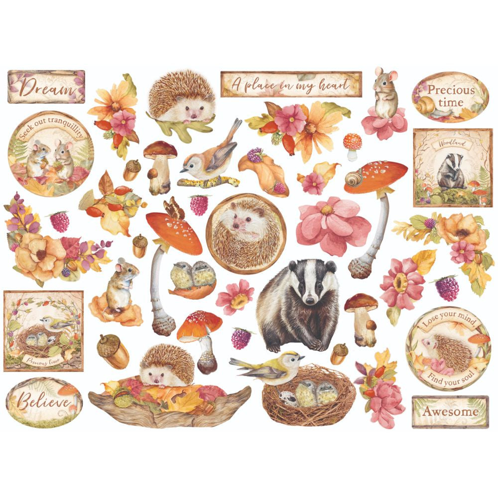 Stamperia Die cuts assorted - Woodland