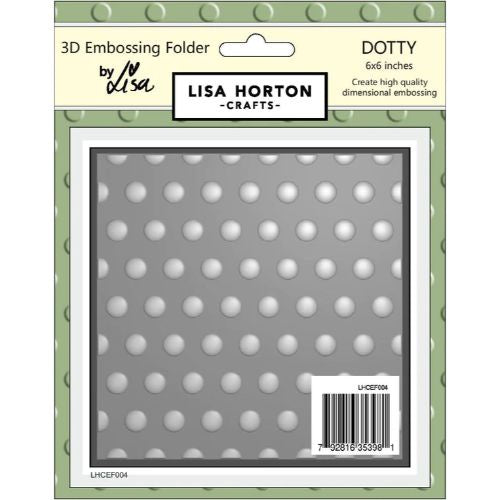 LISA HORTON Dotty 6x6 3D Embossing Folder SKU: LHCEF004