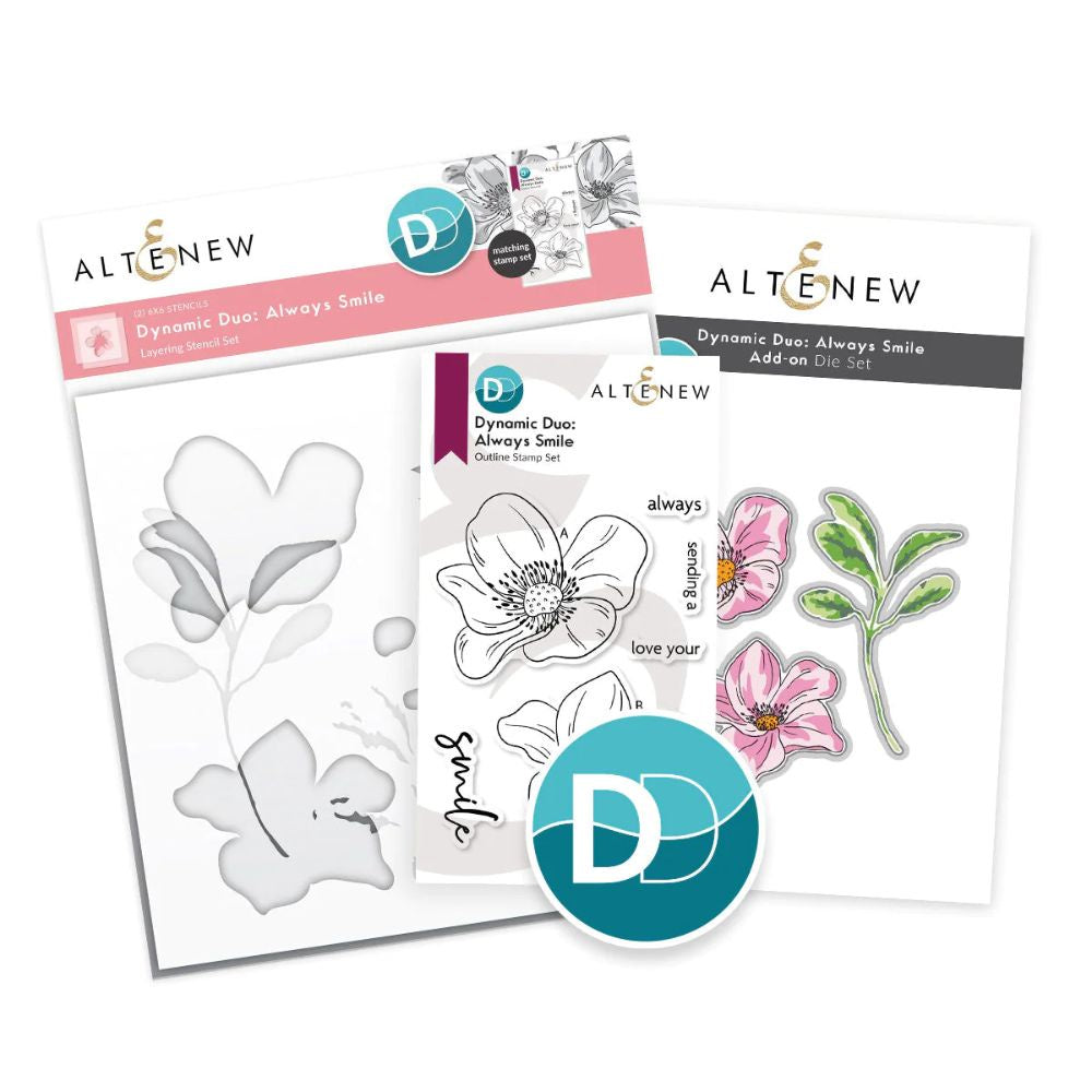 Altenew Dynamic Duo: Always Smile & Add-on Die Bundle