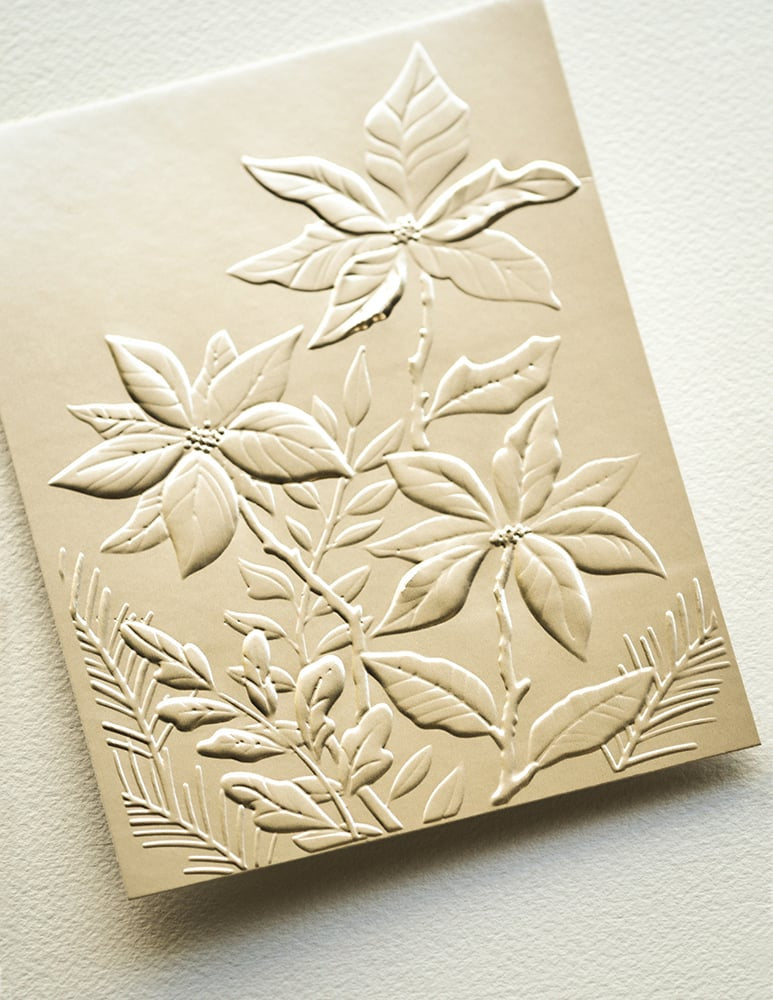 Memory Box EF1037 Perfect Poinsettias 3D Embossing Folder and Dies