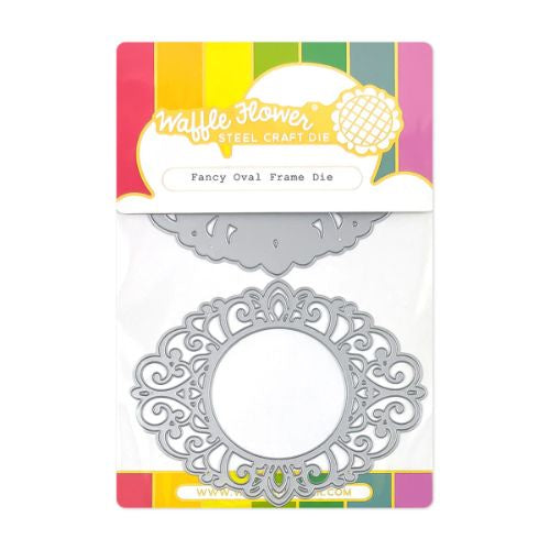 Waffle Flower Crafts Elegant Oval Frame Die