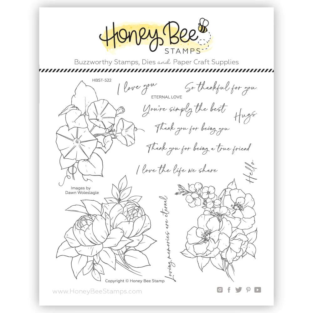 Honey Bee Stamps Eternal Love 6x6 Stamp Set