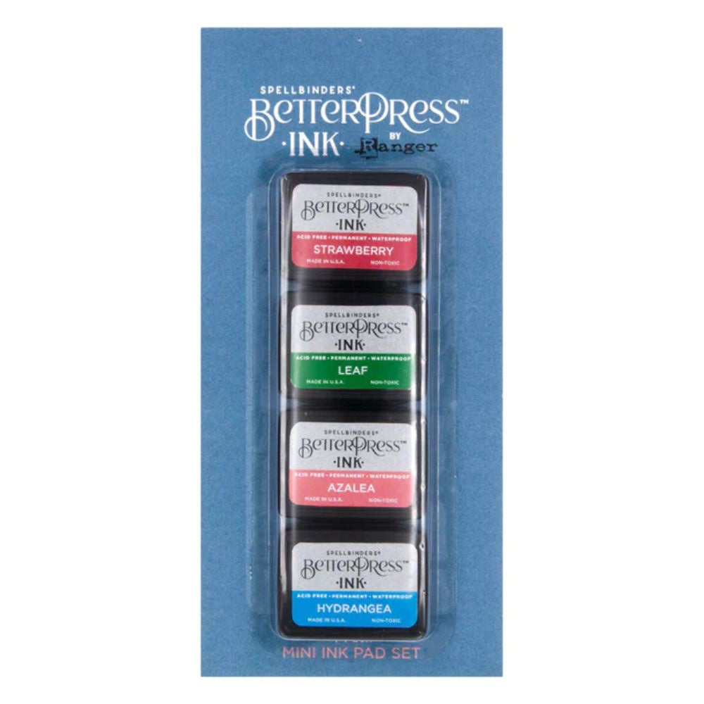 Spellbinders Flower Garden BetterPress Ink Mini Set - 4 Pack