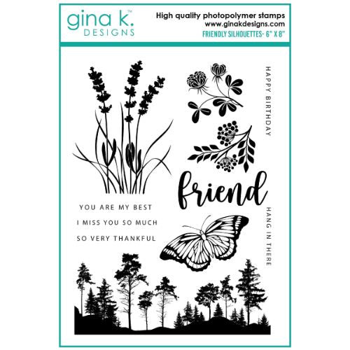 Gina K Designs STAMPS- Friendly Silhouettes