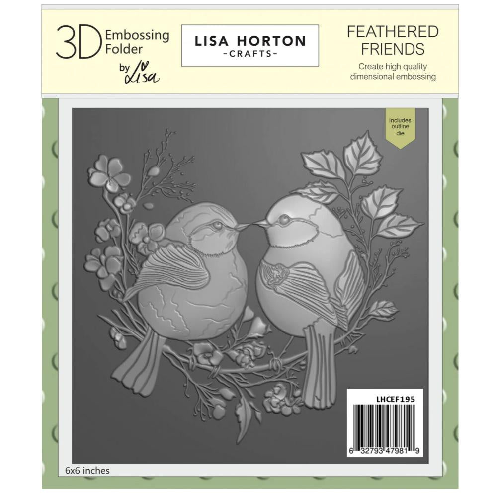 Lisa Horton Feathered Friends Embossing Folder & Die