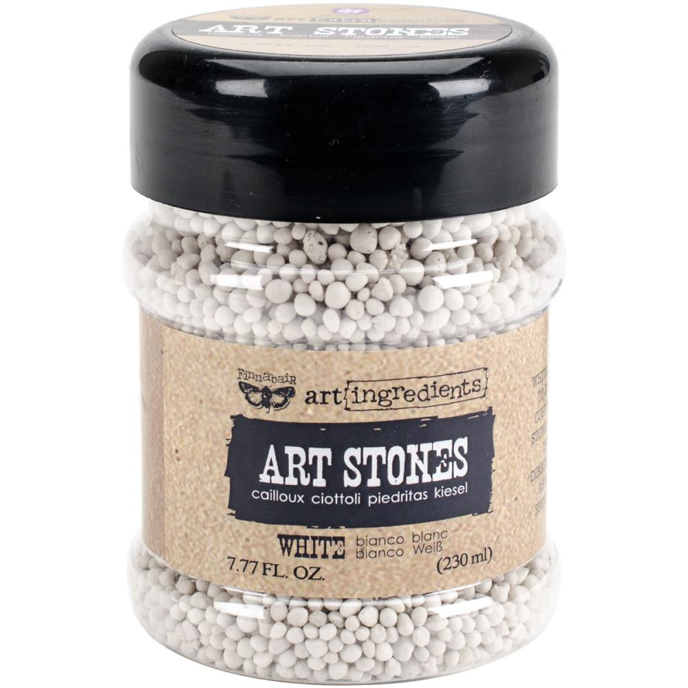 Finnabair Art Ingredients Art Stones 7.77 Ounces White