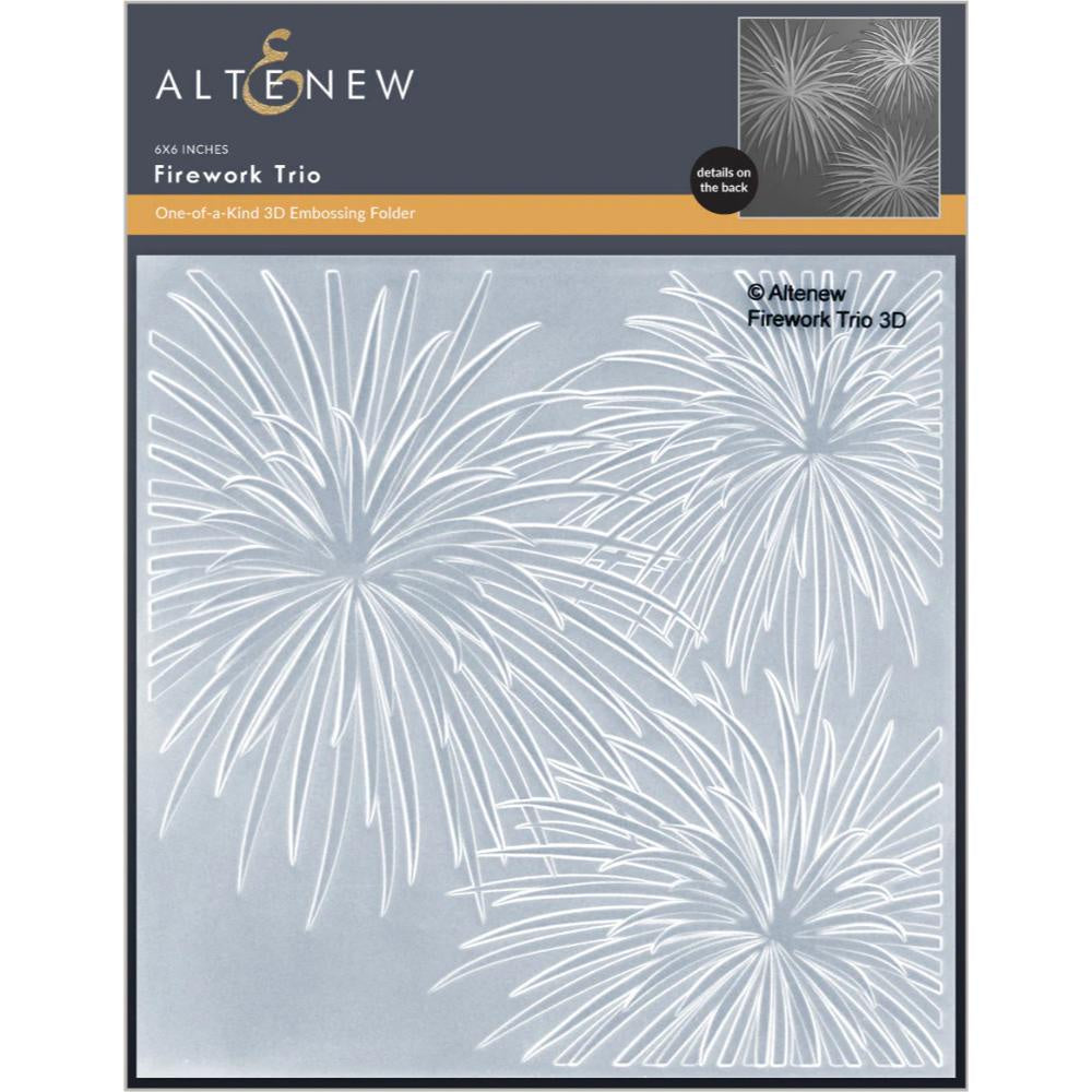 Altenew Firework Trio 3D Embossing Folder