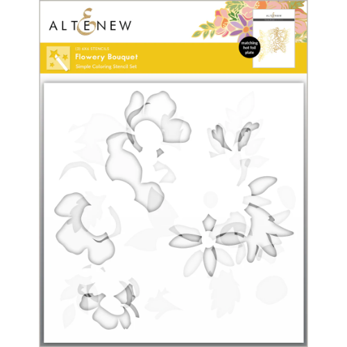 Altenew Flowery Bouquet Simple Coloring Stencil Set (3 in 1)