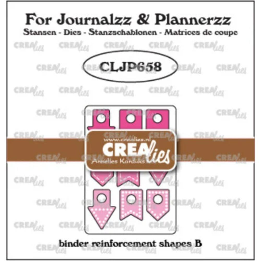 Crealies For Journalzz & Plannerzz Dies Binder Reinforcement Shapes B (CLJP658)