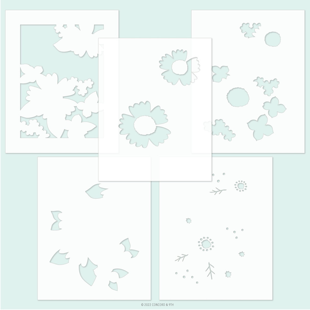 Concord & 9th Garden Path Stencil Pack