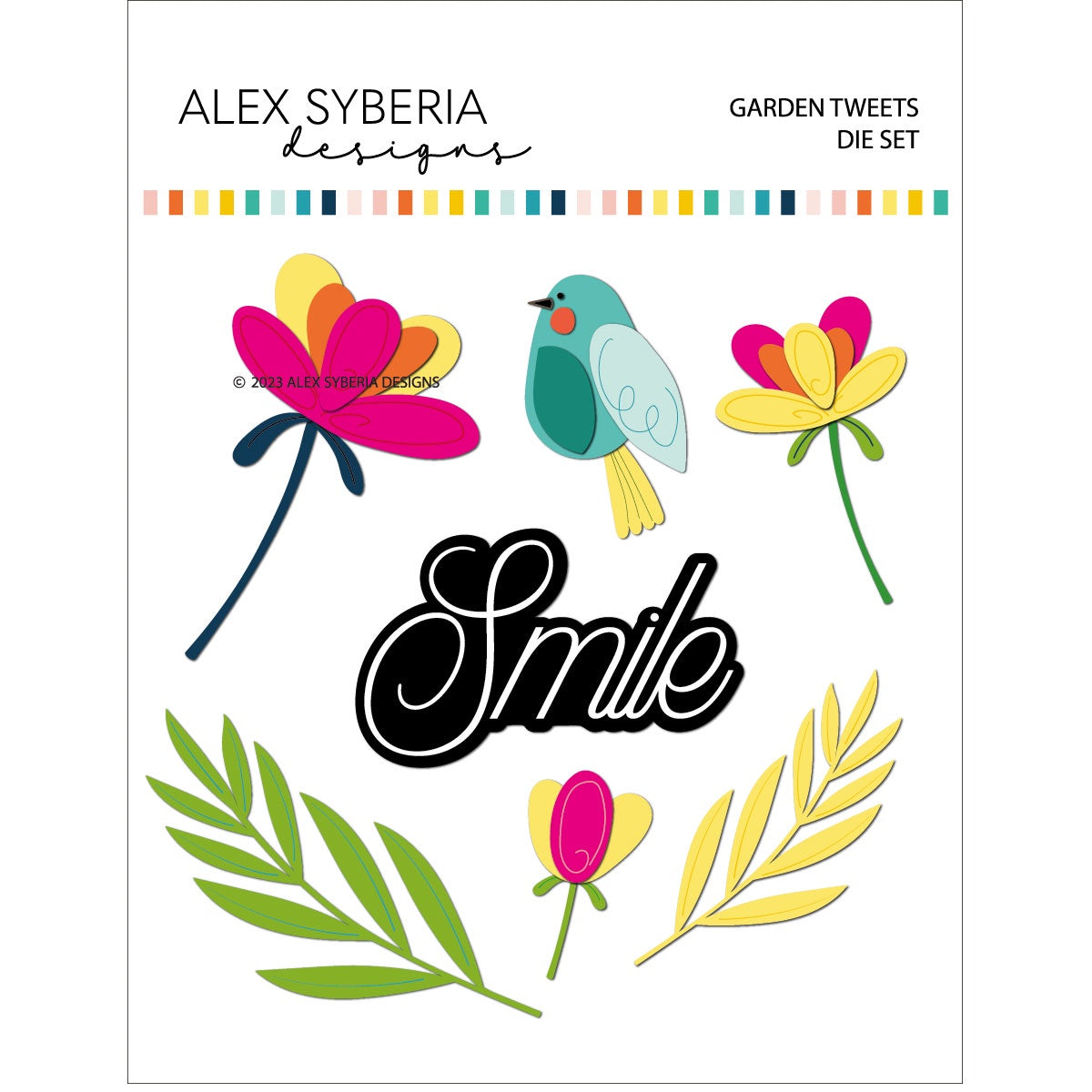 Alex Syberia Designs Garden Tweets Die Set