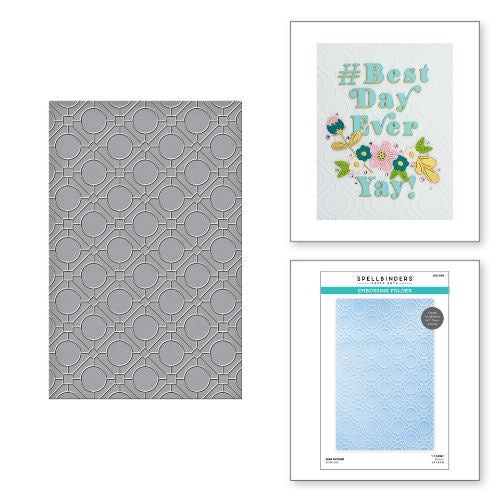 Spellbinders Geo Screen Embossing Folder from the Be Bold Collection