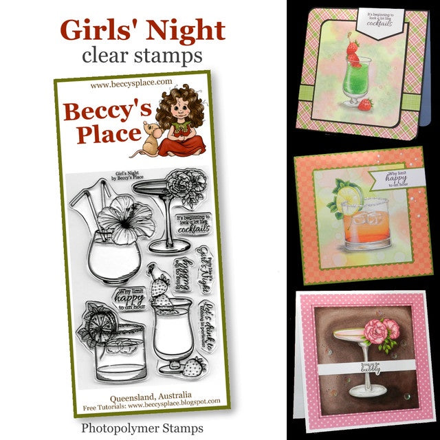 Beccy's place Girls' Night clear stamps