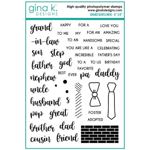 Gina K Designs STAMPS- Grand Gentleman