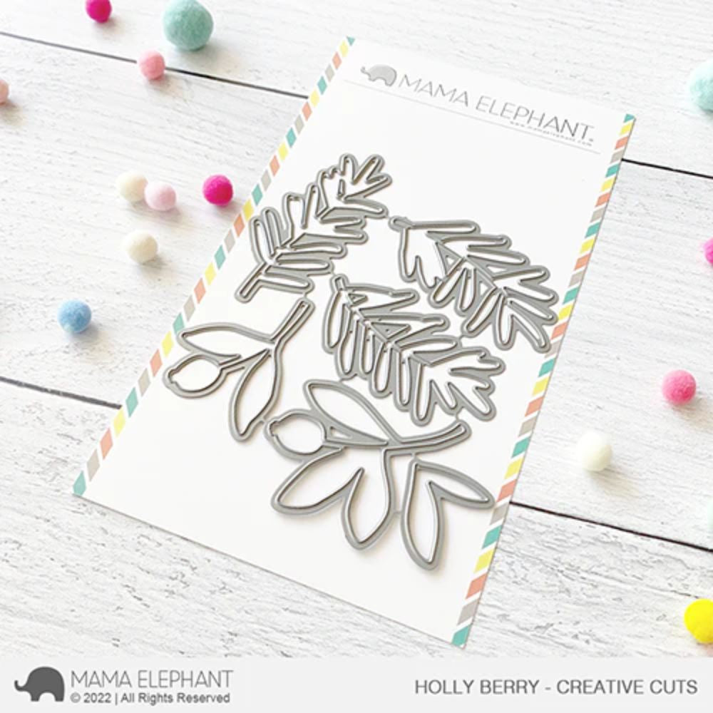 Mama Elephant Holly Berry - Creative Cuts