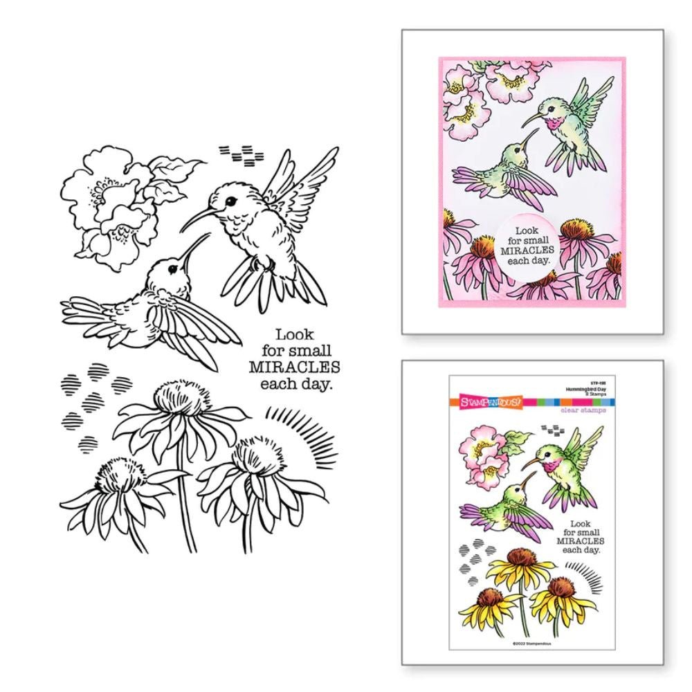 Stampendous Hummingbird Day Clear Stamp Set from the Stampendous Spring Collection