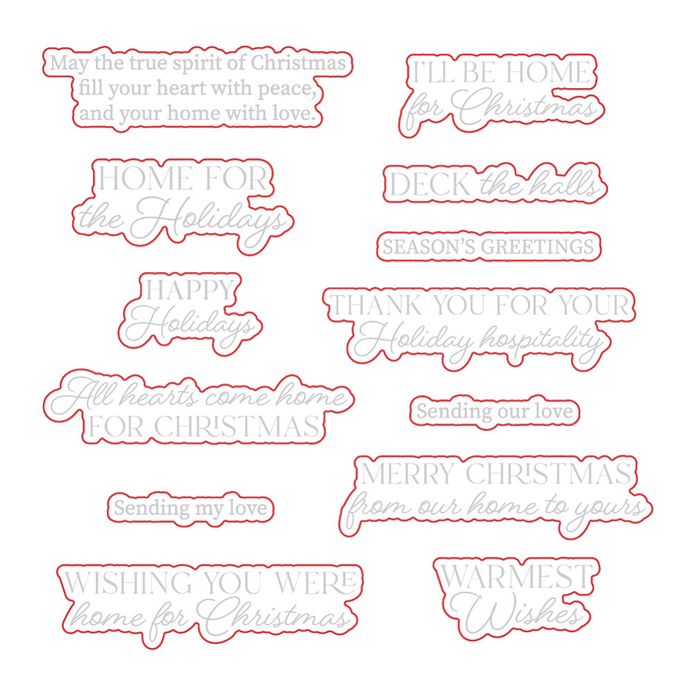 Honeybee Stamps Home For The Holidays - Honey Cuts