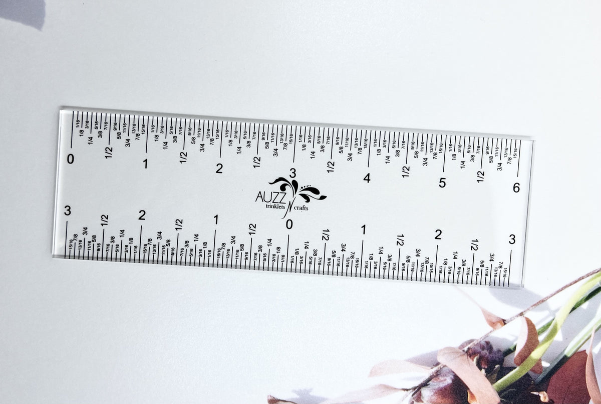 6 Inch Vertical Ruler ATK Centring Ruler 6 inch – Auzz Trinklets N Krafts