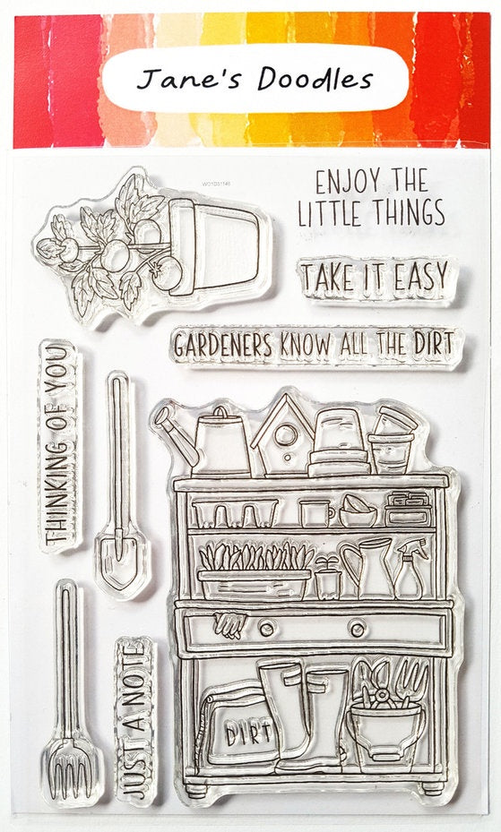 Jane's Doodles In The Garden Clear Stamps (JD107)