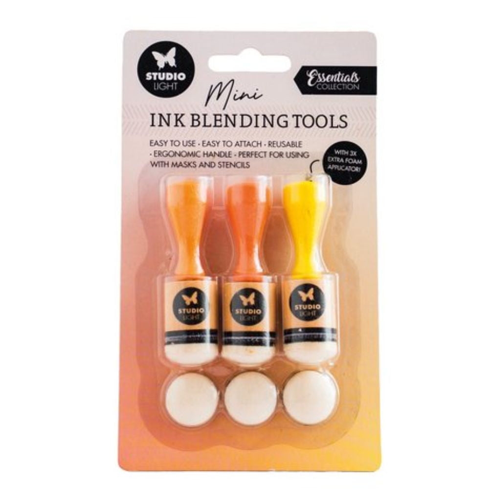 Studio Light Ink Blending Tools + 3 Replacement Foam Pads (SL-ES-INKAP03)