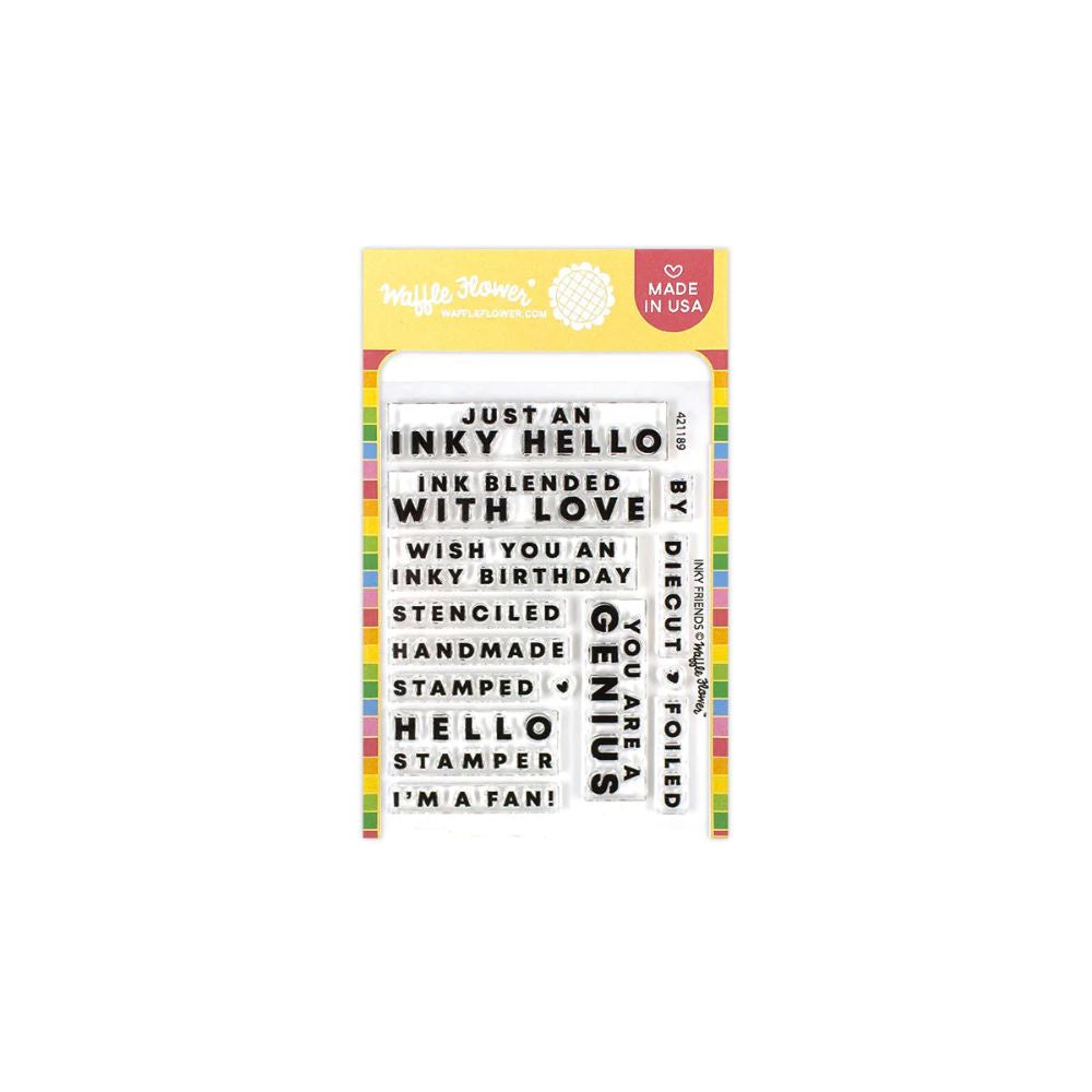 Waffle Flower Crafts Inky Friends Stamp Set