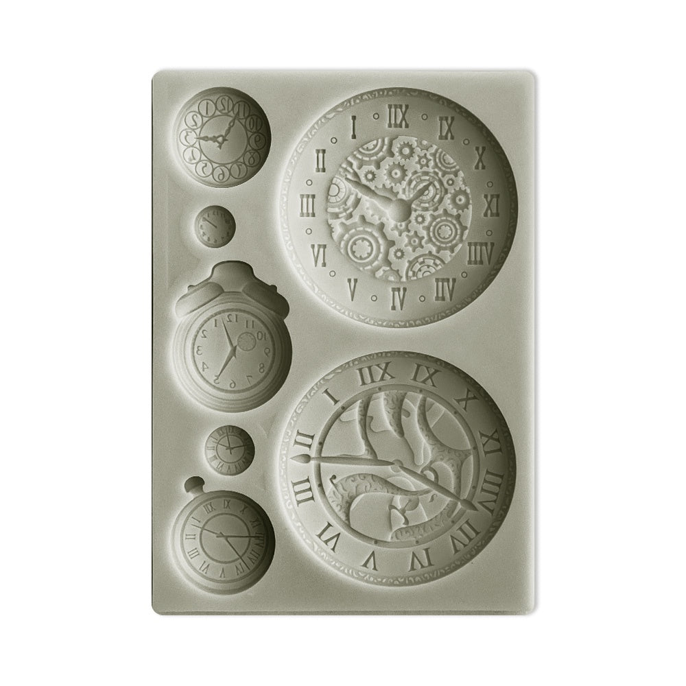 Stamperia Silicon mold A6 - Around the world clocks