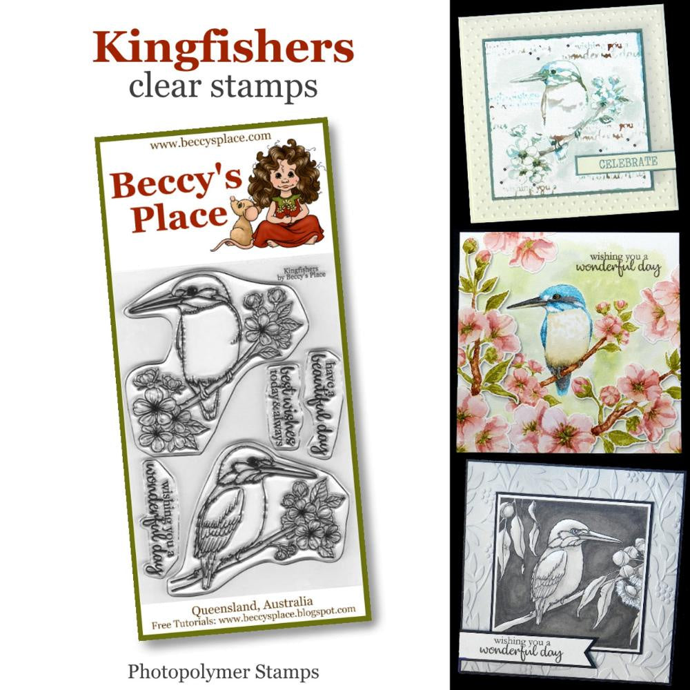 Beccy's Place Kingfishers clear stamps