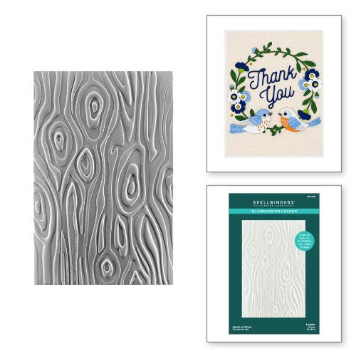 Spellbinders Knock on Wood 3D Embossing Folder