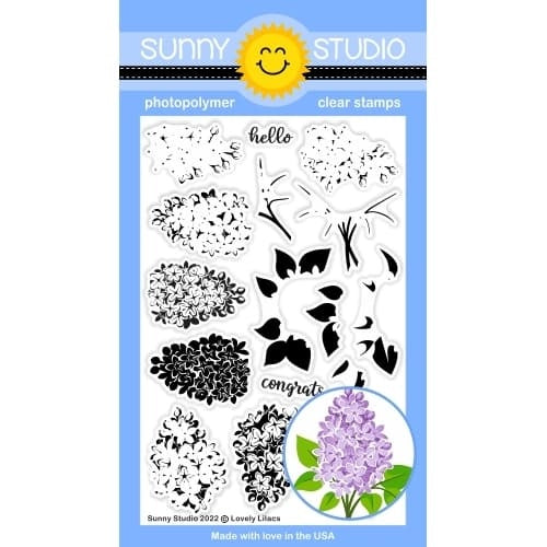 Sunny Studio Stamps Lovely Lilacs Stamps