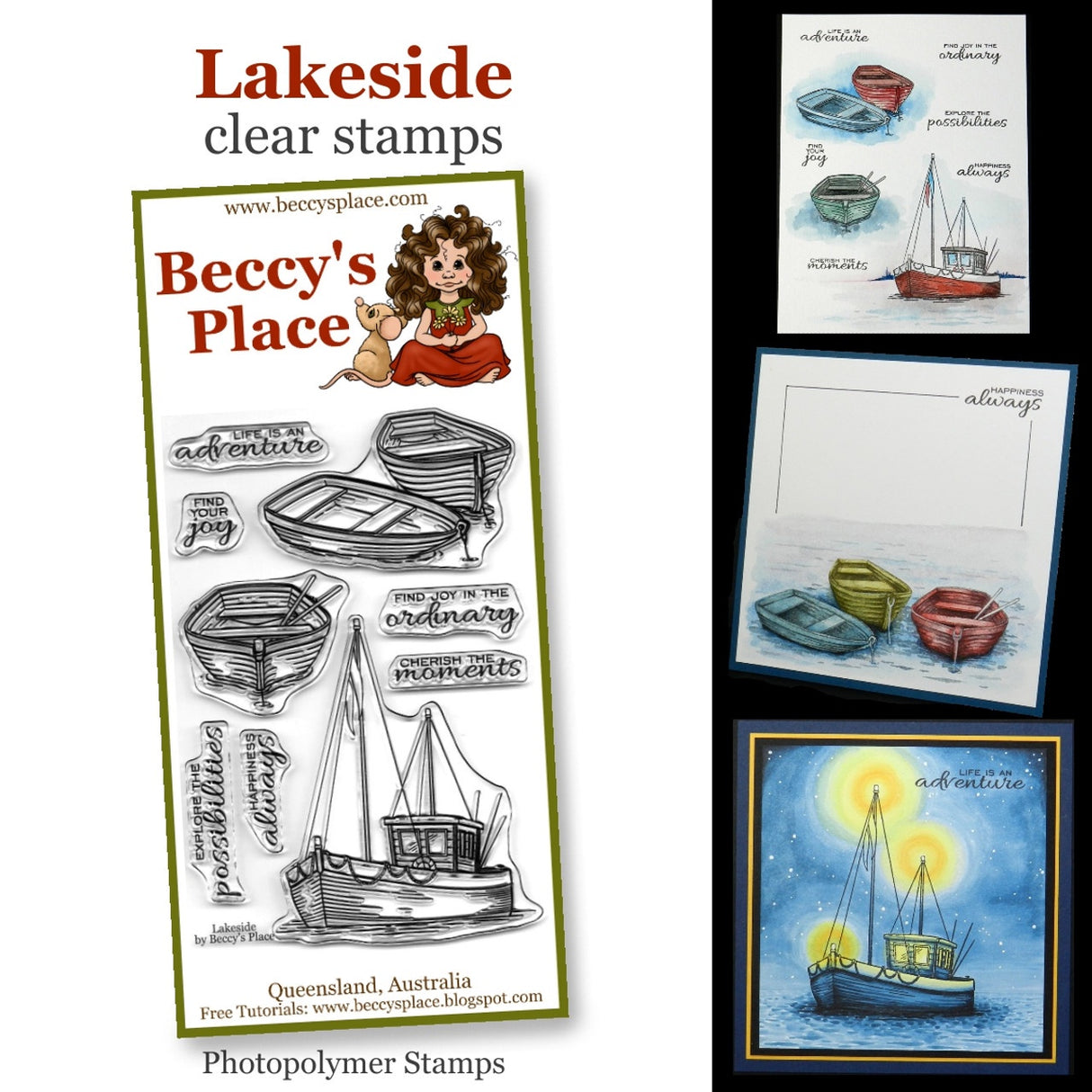 Beccy's place Lakeside clear stamps