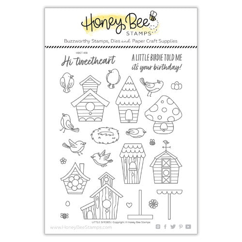 HoneyBee Little Birdies | 6x8 Stamp Set