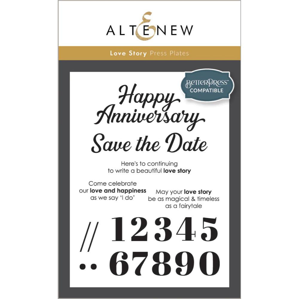 Altenew Love Story Press Plate Set