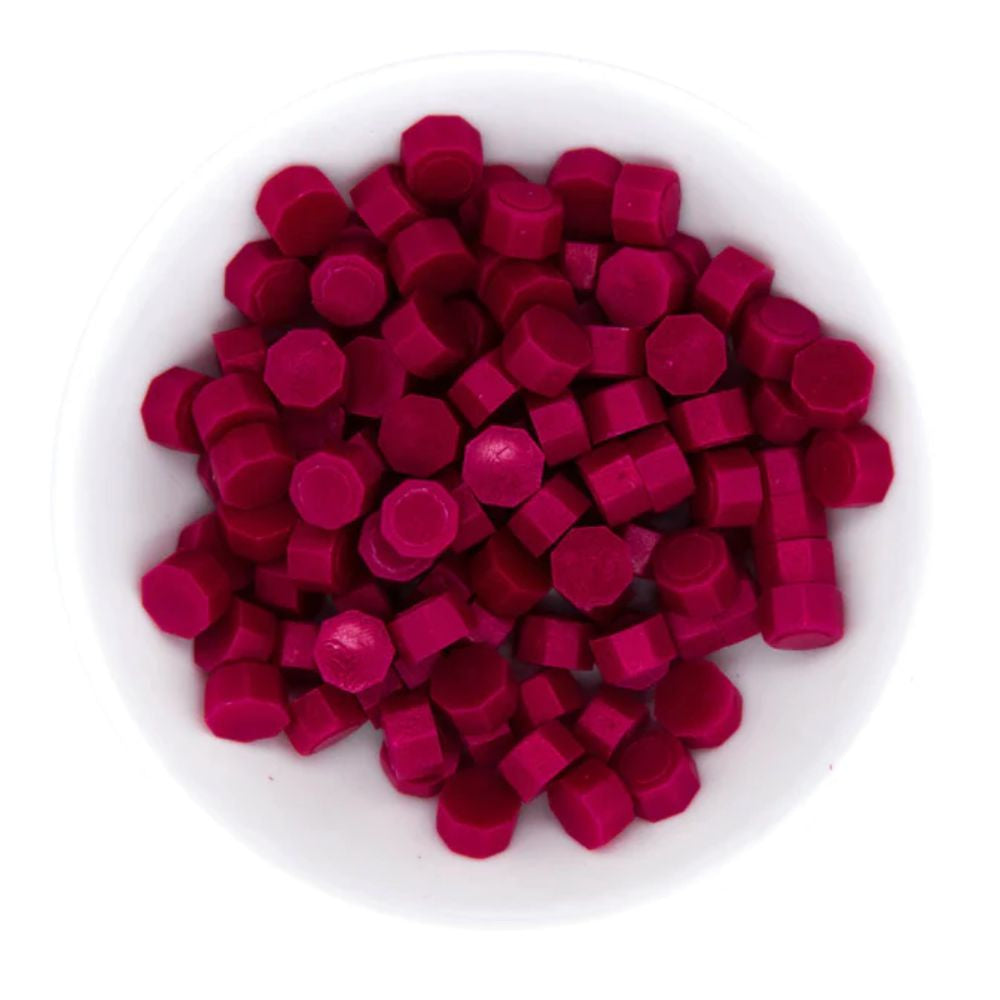 Spellbinders Magenta Wax Beads from the Sealed by Spellbinders Collection