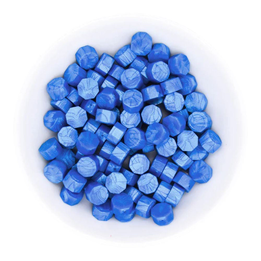 Spellbinders Mystic Blue Wax Beads from the Sealed by Spellbinders Collection